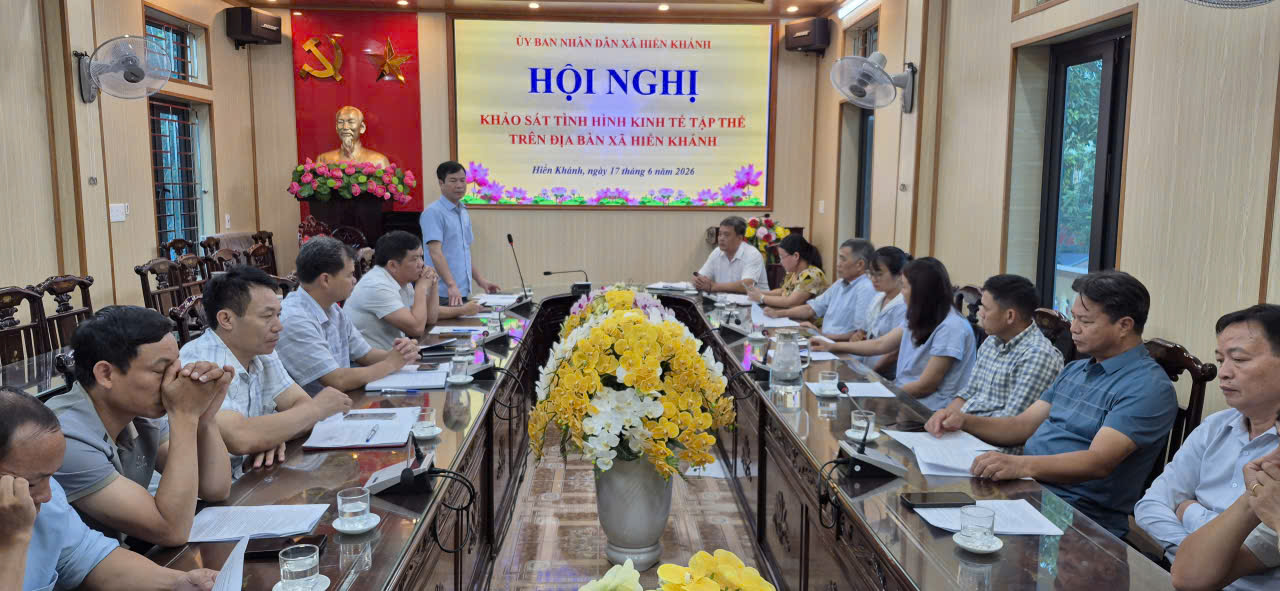 Ninh Bình: Khảo sát tình hình kinh tế tập thể tại xã Hiển Khánh