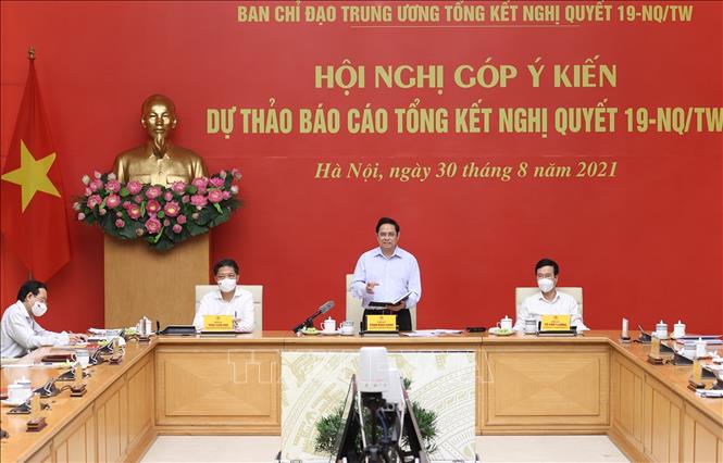 Thủ tướng chủ trì Hội nghị góp ý kiến dự thảo tổng kết Nghị quyết số 19-NQ/TW về đất đai