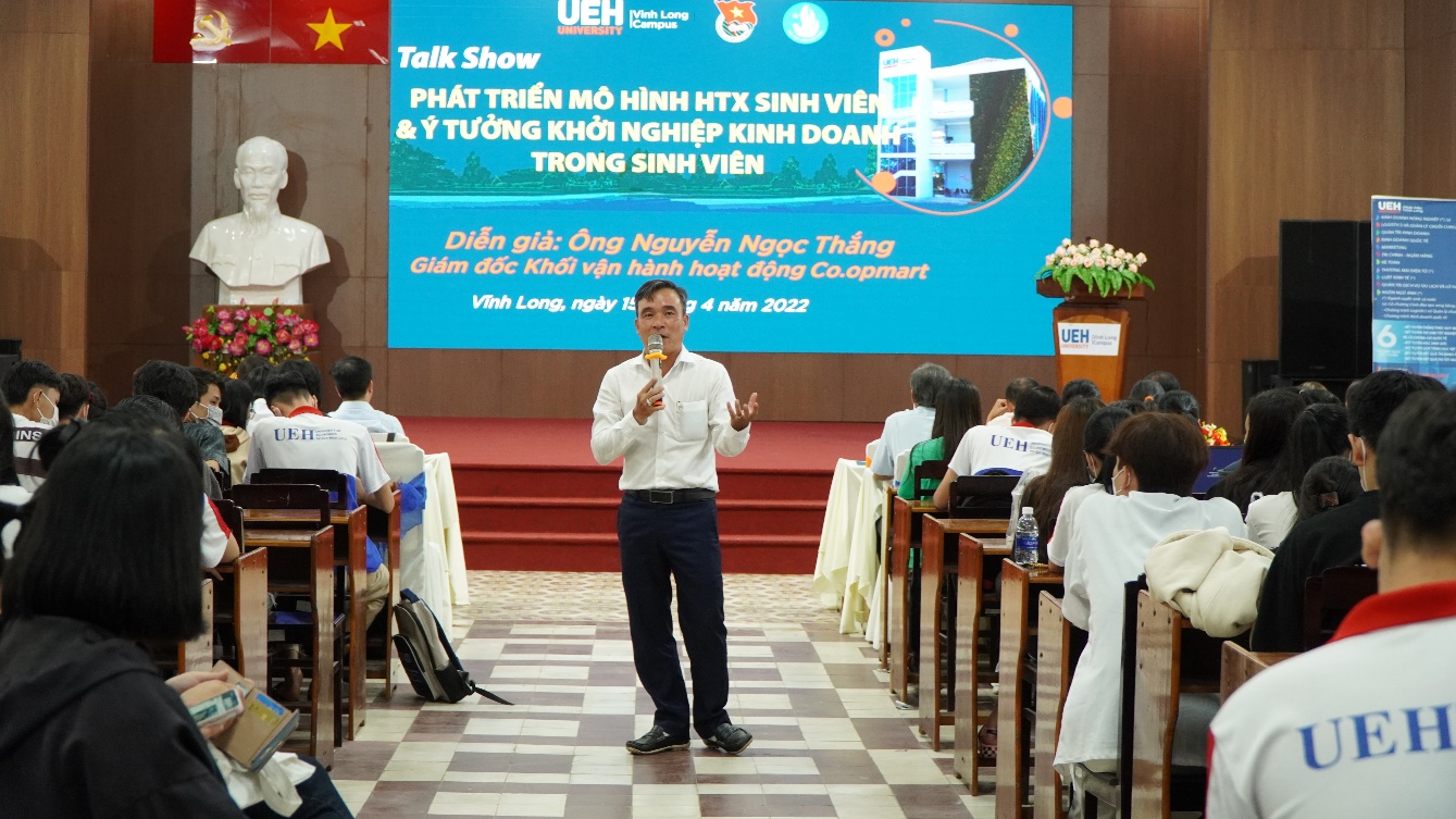 Talk show “Phát triển mô hình Hợp tác xã sinh viên và ý tưởng khởi nghiệp kinh doanh trong sinh viên Phân hiệu Vĩnh Long”